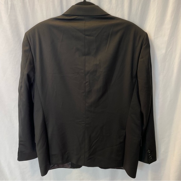 Jos. A. Bank Reserve Reda Italian 100% Wool Super 110’s Black Blazer Size 44S - Picture 11 of 16